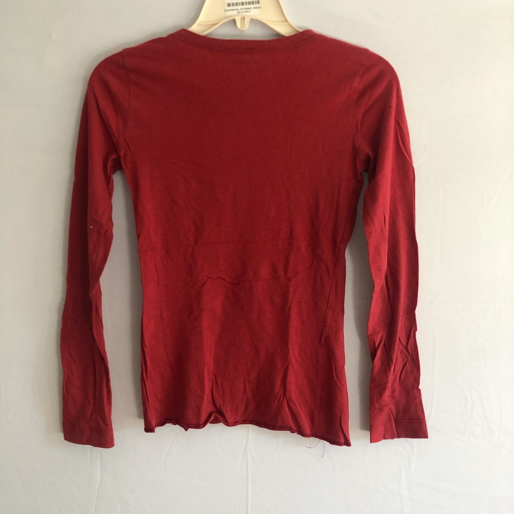 Red orange shirt